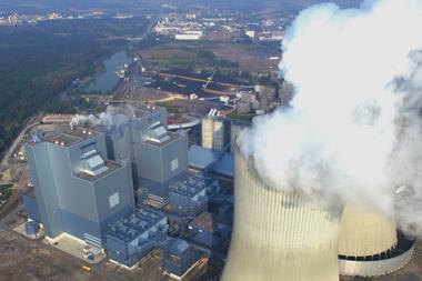 A coal-fired power plant run by RWE in Westfalen, Germany