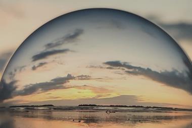 bubble sky horizon sky clouds