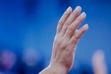 hand up vote