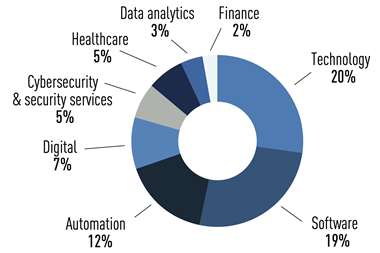 Subcategories in AI:ML companies acquired by PE firms