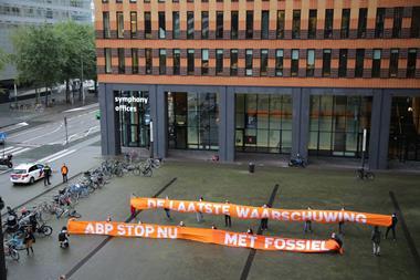 ABP protest fossil fuels