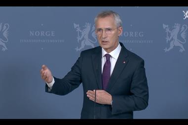 Stoltenberg at August 2025 Israel press conference
