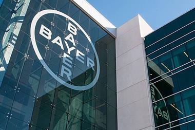 Bayer logo building