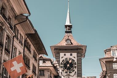 Switzerland street flag