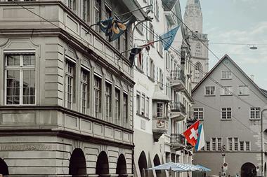 Switzerland flag Zurich