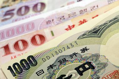 Asia emerging market cash banknotes