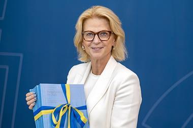 Sweden Finance Minister Elisabeth Svantesson