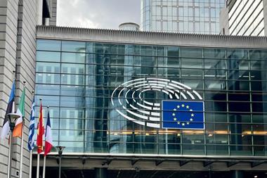 Exterior view of the European Parliament in Brussels