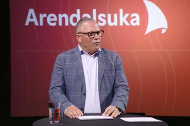 Nicolai Tangen, CEO of NBIM, speaking at the political debating event Arendalsuka on Tuesday 2026