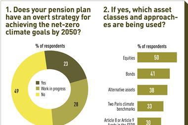 Does your pension plan have an overt strategy for achieving the net-zero climate goals by 2050?