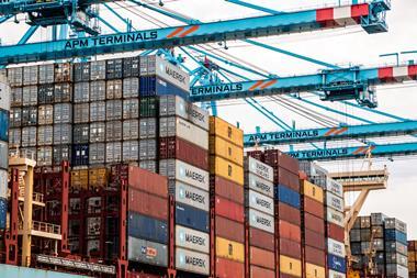 Maersk shipping containers