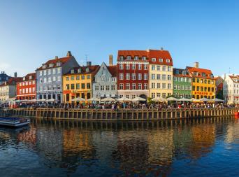 The Nyhavn district in Copenhagen, Denmark