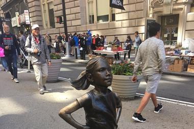 The 'Fearless Girl' statue in New York