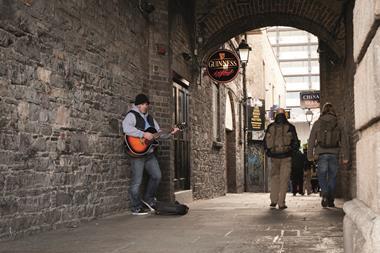 Dublin Ireland busker