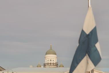 Helsinki Finland flag