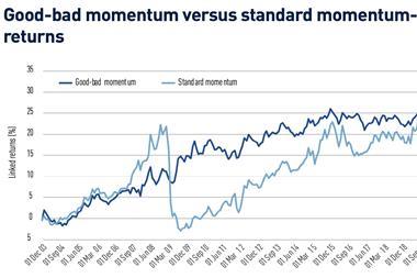 Good-bad momentum versus standard momentum-linked returns