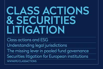 Class actions supplement Nov 25 cover