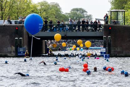 Netherlands canal swimming race