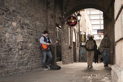 Dublin Ireland busker
