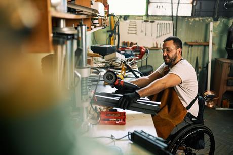 PWRI handicapped worker