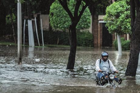 Flooded road