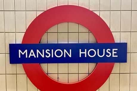 mansion house tube sign