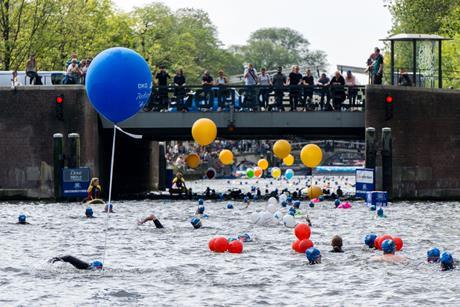 Netherlands canal swimming race