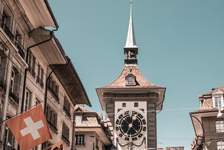 Switzerland street flag