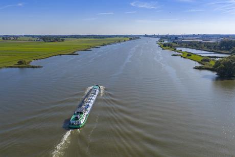 river landscape in netherlands