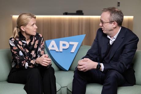 Lena Fahlén and Pål Bergström at AP7