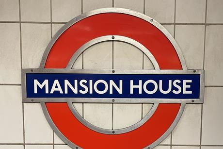 mansion house tube sign