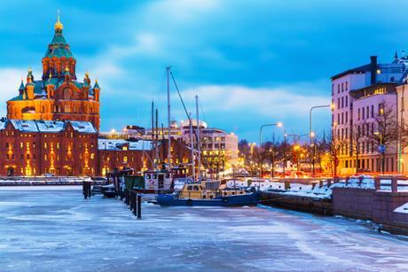 Winter in Helsinki, Finland