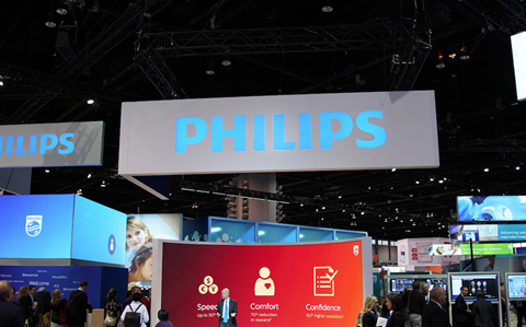 A Philips stand at a trade fair