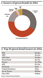 1. Issuers of green bonds in 2014