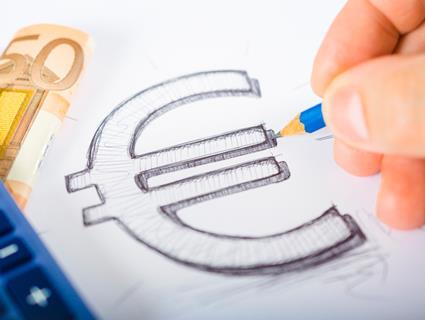 Illustration of euro symbol