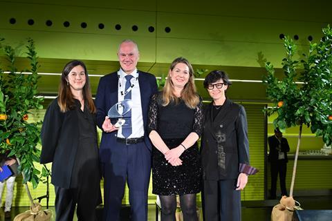 Swedish Fund Selection Agency (FTN) team winning IPE Award