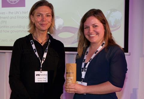 Sofia Bartholdy at Church Commissioners receiving Transition award