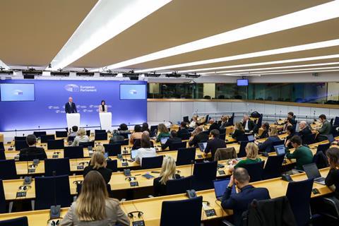 European Parliament press conference on sustainability reporting 13.11.2025