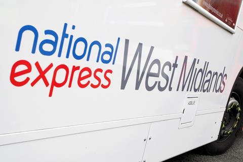 West Midlands National Express bus 