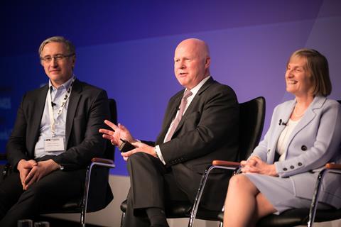 L-R: Stefan Lundbergh, Cardano; Hugh Grover; Susan Martin, LPP