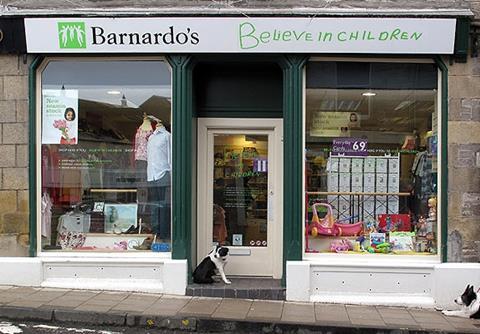 A Barnardo's shop in Scotland