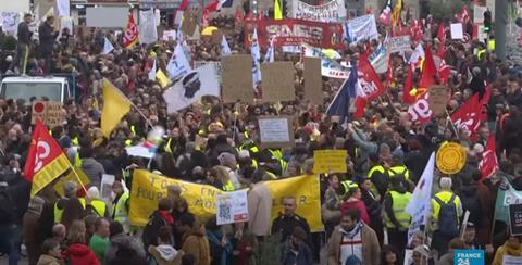 France pensions demonstration January 2023