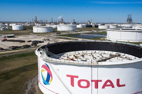 Storage trays and units of the TotalEnergies Port Arthur refinery, Texas