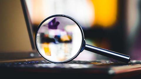 magnifying glass research