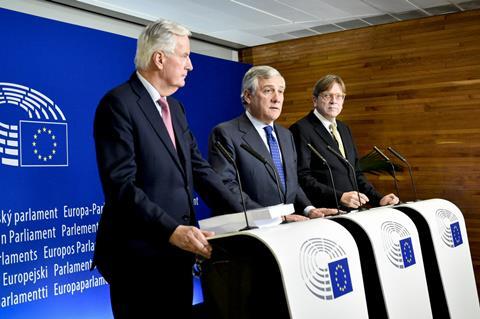 Barnier, Tajani, Verhofstadt