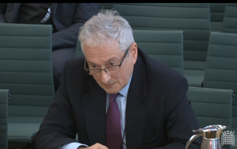 Robin Ellison appearing before MPs yesterday