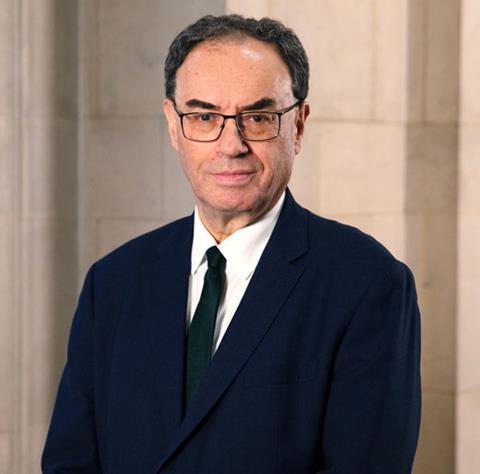 Andrew Bailey at Bank of England