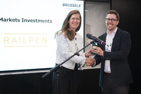 Railpen Private Markets award at Transition conf June 2025