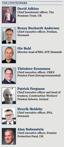 ipe pension fund personality of the year 2014 - contenders