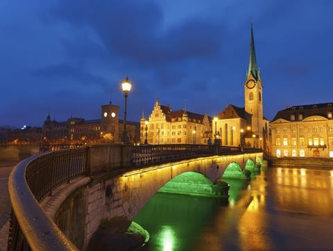 Zurich at night